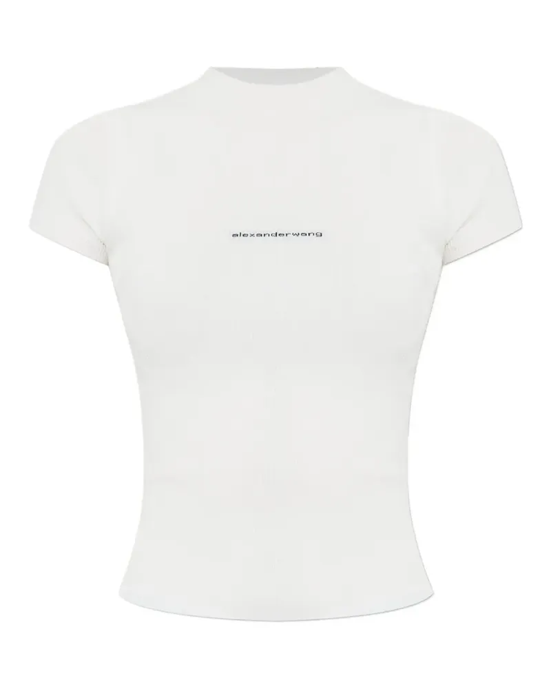 Alexander Wang T-Shirt mit Jacquard-Logo - Weiß Weiß
