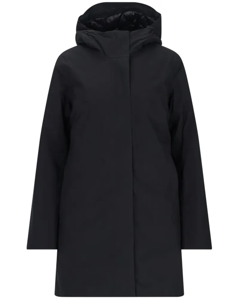 K-Way Parka mit Kapuze und Reißverschluss - Schwarz Schwarz