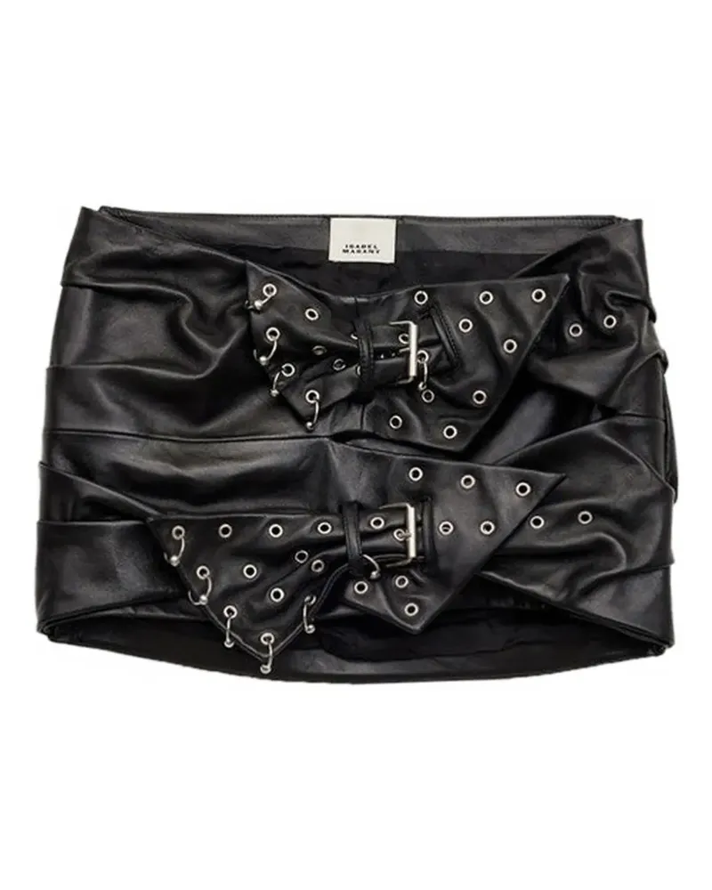 Isabel Marant Chani Rock aus Leder - Schwarz Schwarz