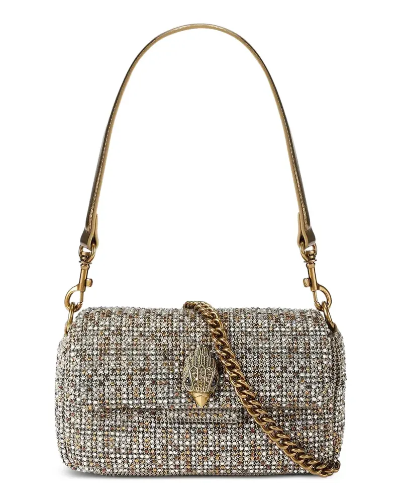 Kurt Geiger crystal-embellishment Eagle-detail shoulder bag - Nude Nude