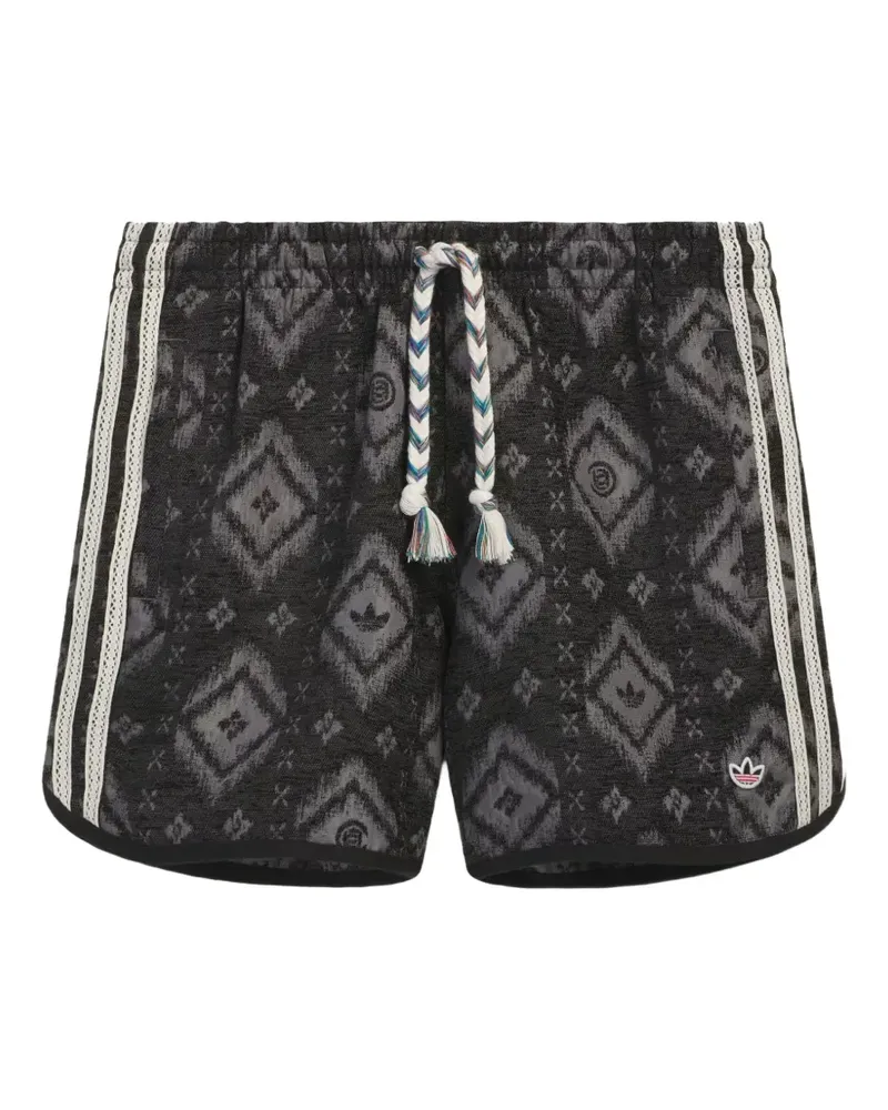 adidas Shorts mit Heritage-Print - Schwarz Schwarz