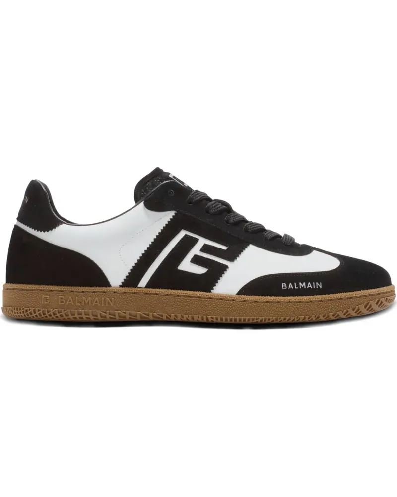 Balmain Zweifarbige Sneakers - Schwarz Schwarz