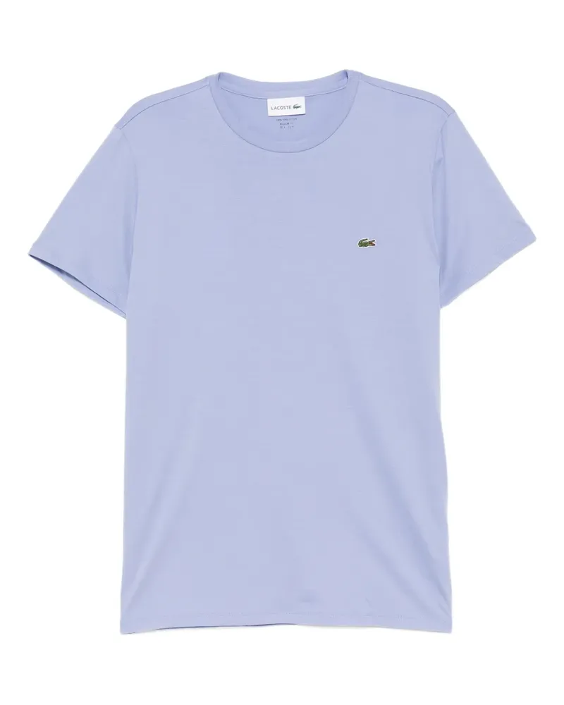 Lacoste T-Shirt mit Logo-Stickerei - Blau Blau