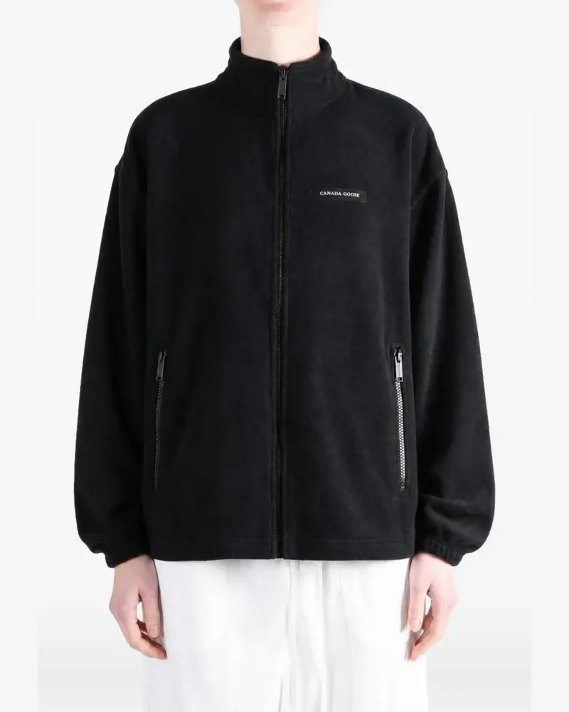 Canada Goose Tayen Jacke mit Fleece-Struktur - Schwarz Schwarz