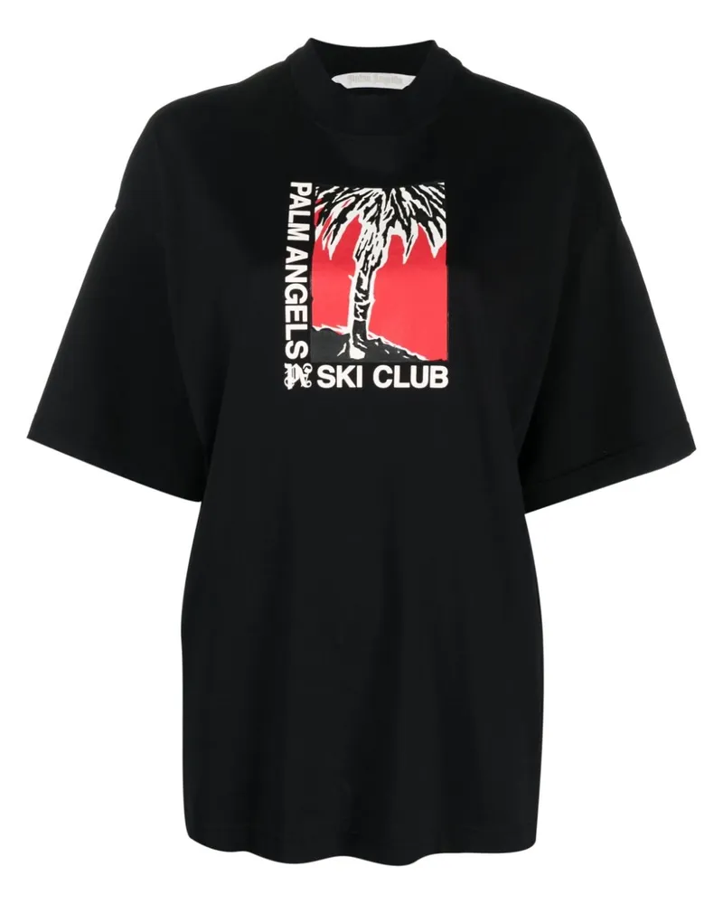 Palm Angels Ski Club T-Shirt - Schwarz Schwarz