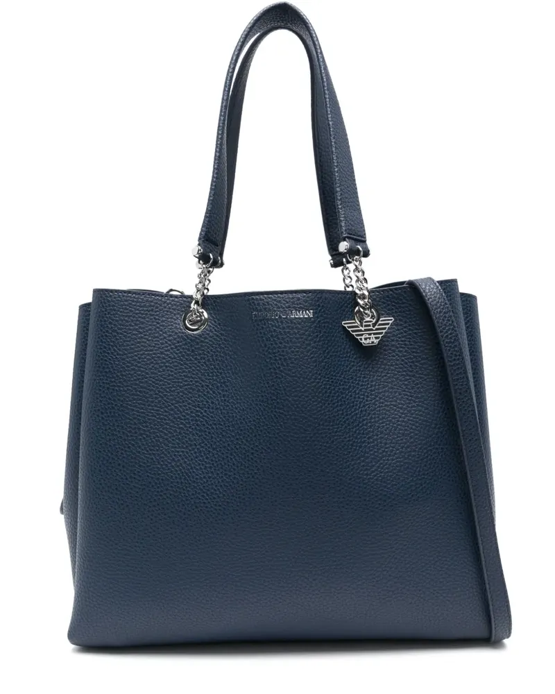 Emporio Armani Handtasche mit Logo-Print - Blau Blau