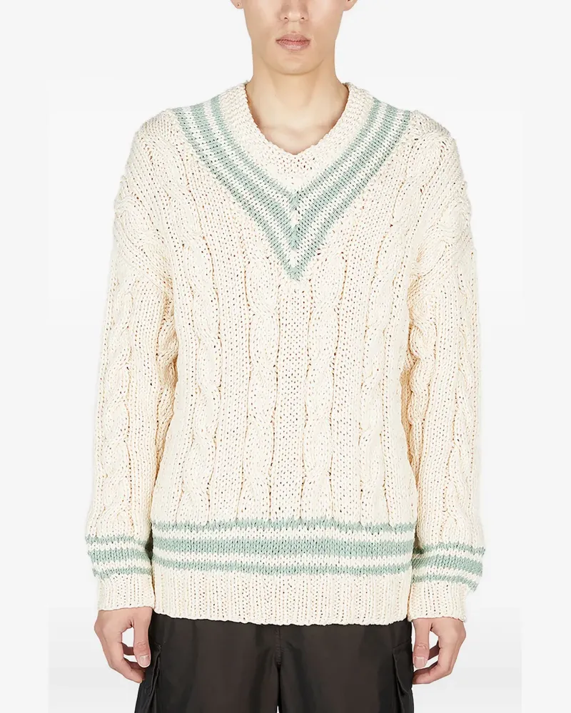 Visvim Pullover mit Zopfmuster - Nude Nude