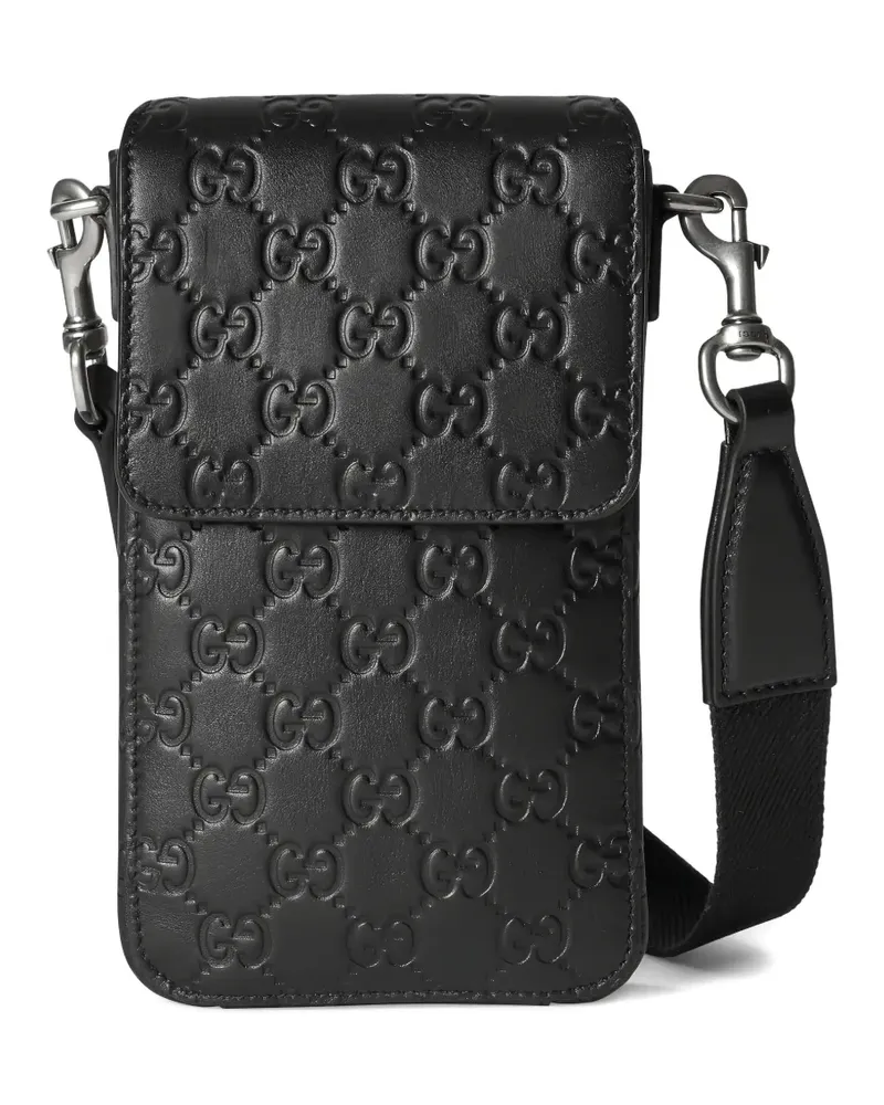 Gucci GG-embossed phone bag - Schwarz Schwarz