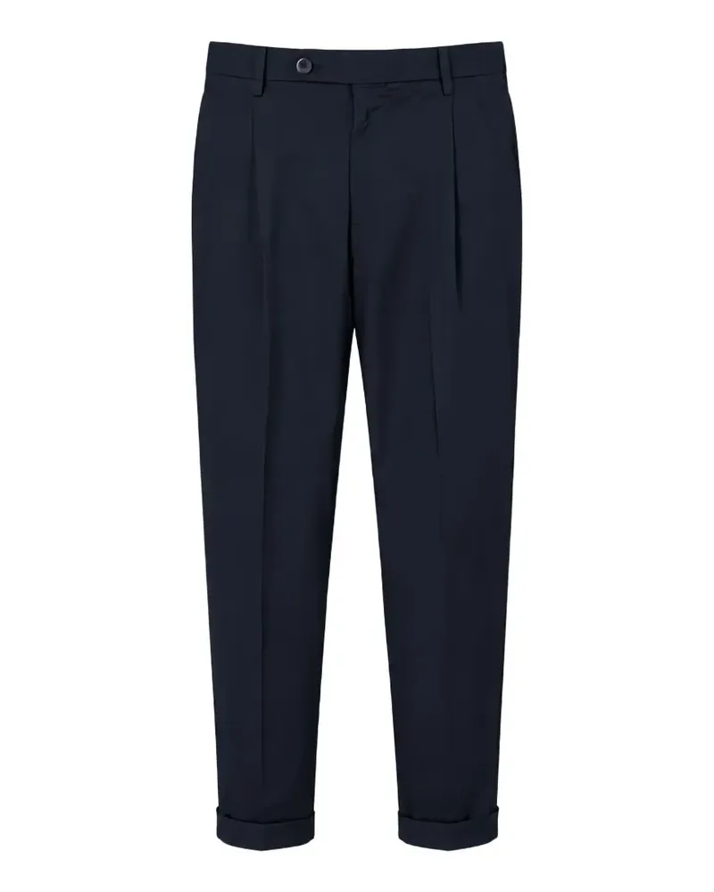 GTA pleated turned-up trousers - Blau Blau