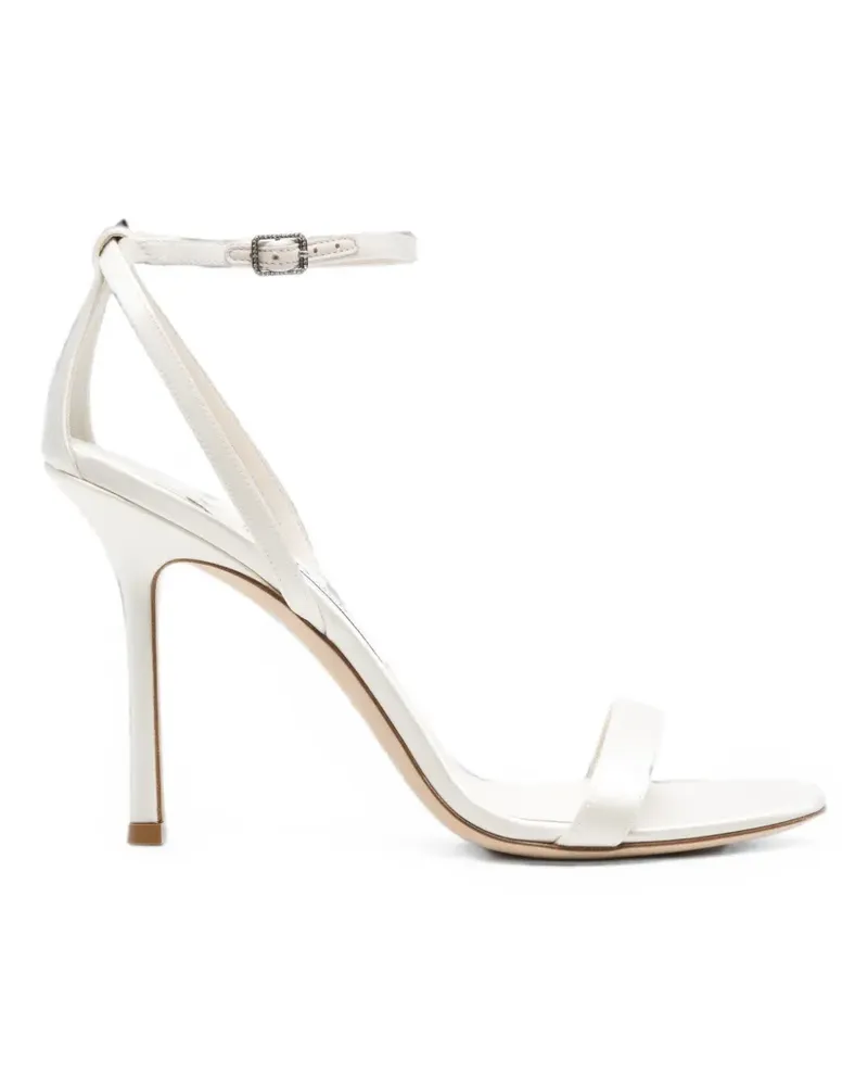 Jimmy Choo Moza crystal-embellished sandals - Nude Nude