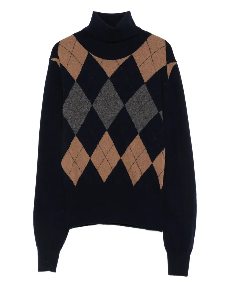 Jucca Pullover mit Argyle-Muster - Blau Blau