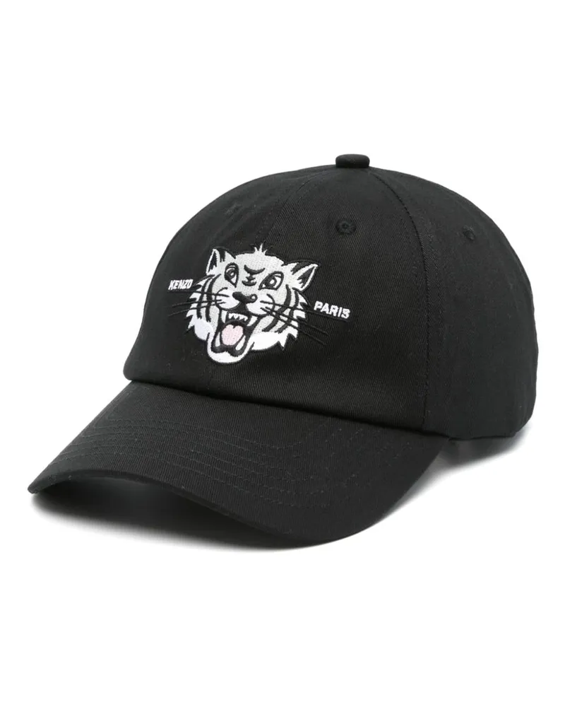 Kenzo Baseballkappe mit Tigerkopf - Schwarz Schwarz