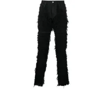 Strukturierte Hose - Schwarz