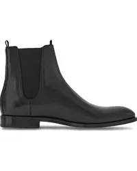 Ferragamo Stiefel mit mandelförmiger Kappe Schwarz