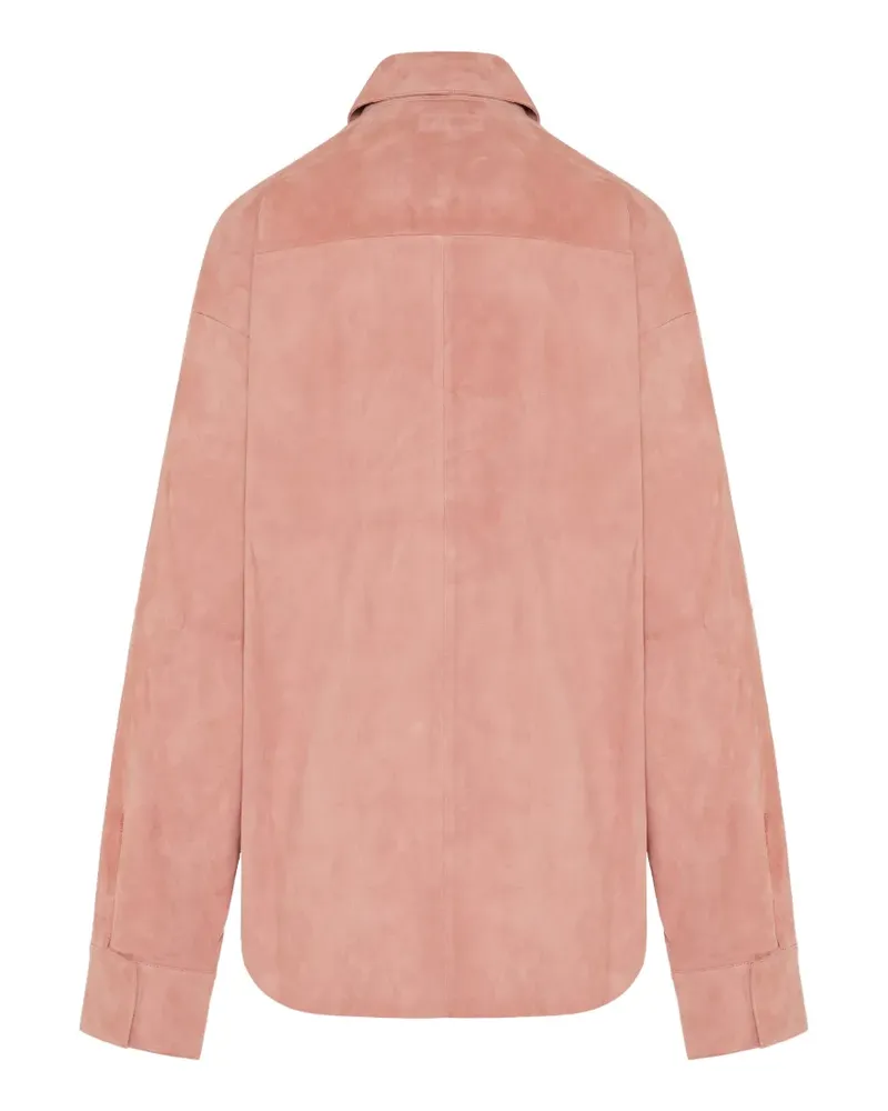 Stouls Simone suede shirt - Rosa Rosa
