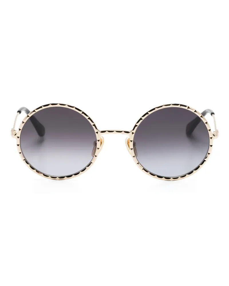 Chloé Sonnenbrille mit rundem Gestell - Gold Gold