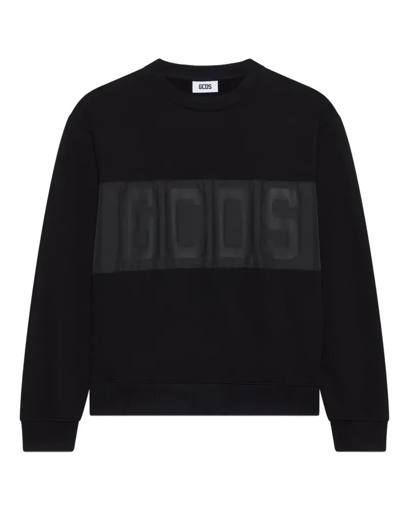 GCDS Sweatshirt mit Logo - Schwarz Schwarz