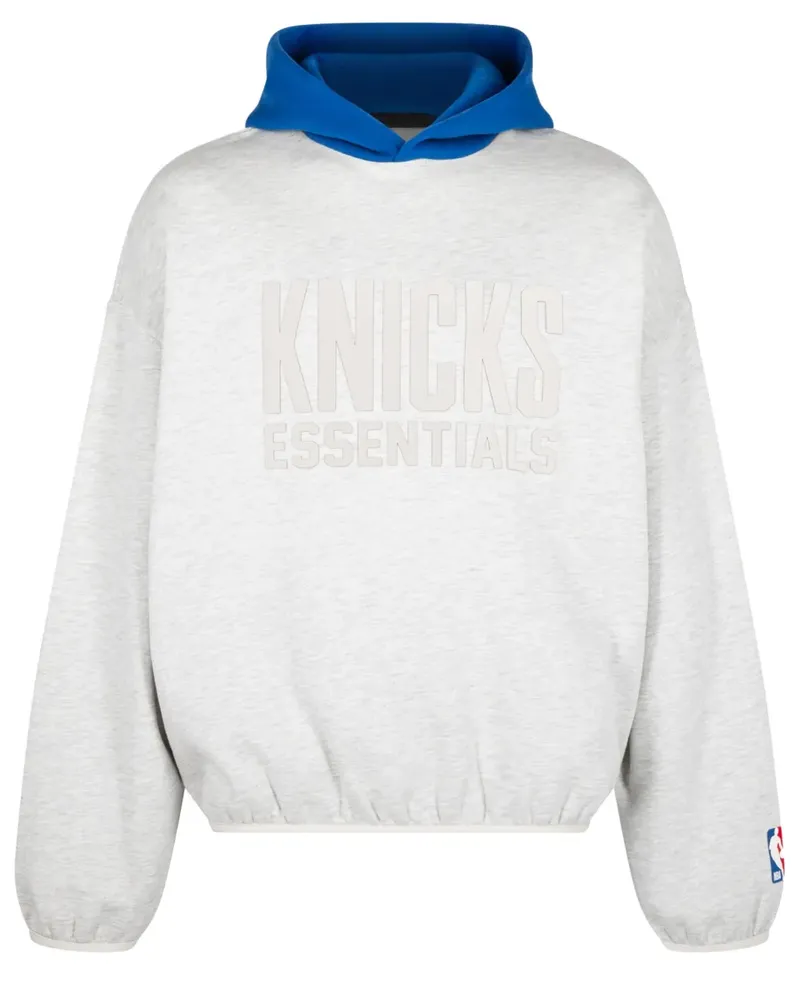 Fear of God Essentials Knicks "Light Heather/Blue" Hoodie - Grau Grau