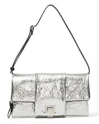 Proenza Schouler Schultertasche im Metallic-Look Silber