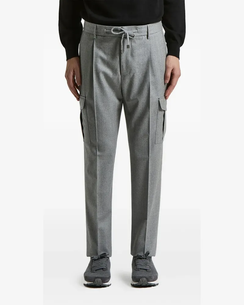 Peserico drawstring cargo trousers - Grau Grau