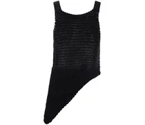 asymmetric knitted vest
