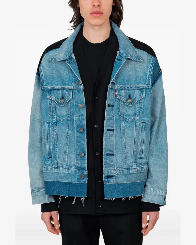 Junya Watanabe Jeansjacke mit Einsätzen - Blau Blau