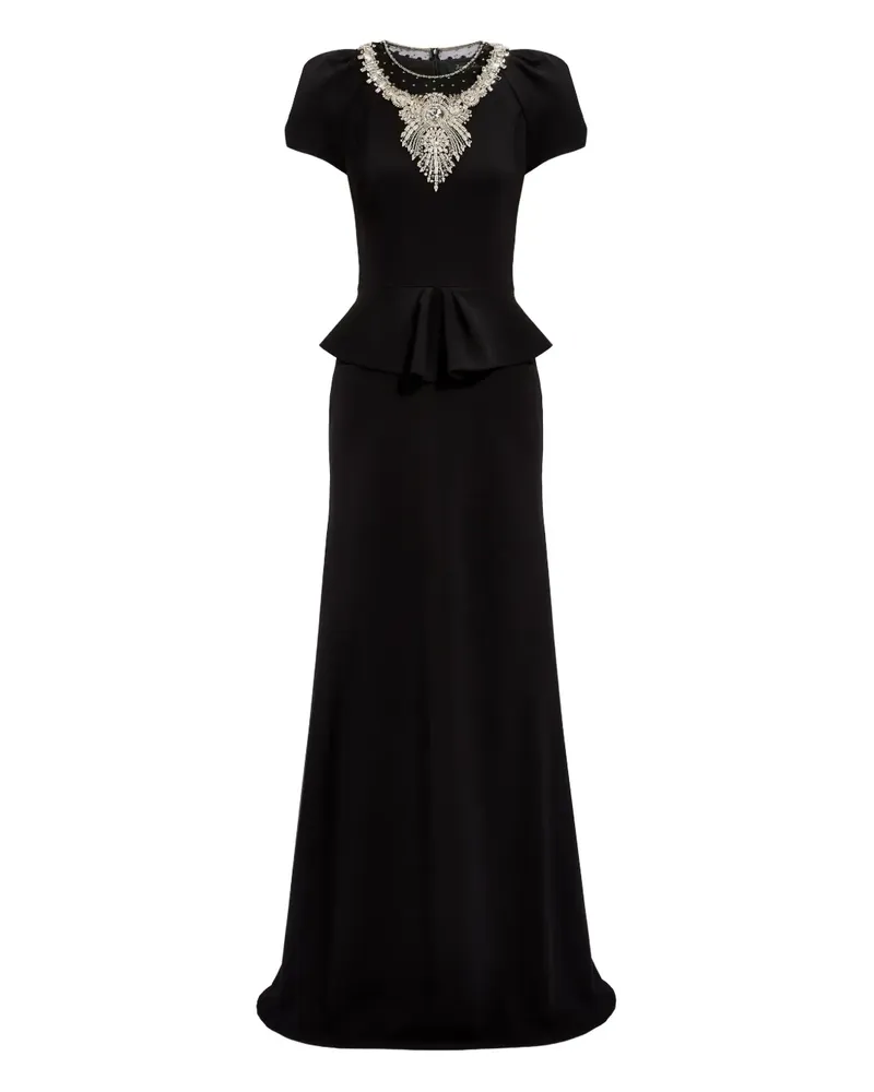 Jenny Packham Nocturne Maxikleid - Schwarz Schwarz