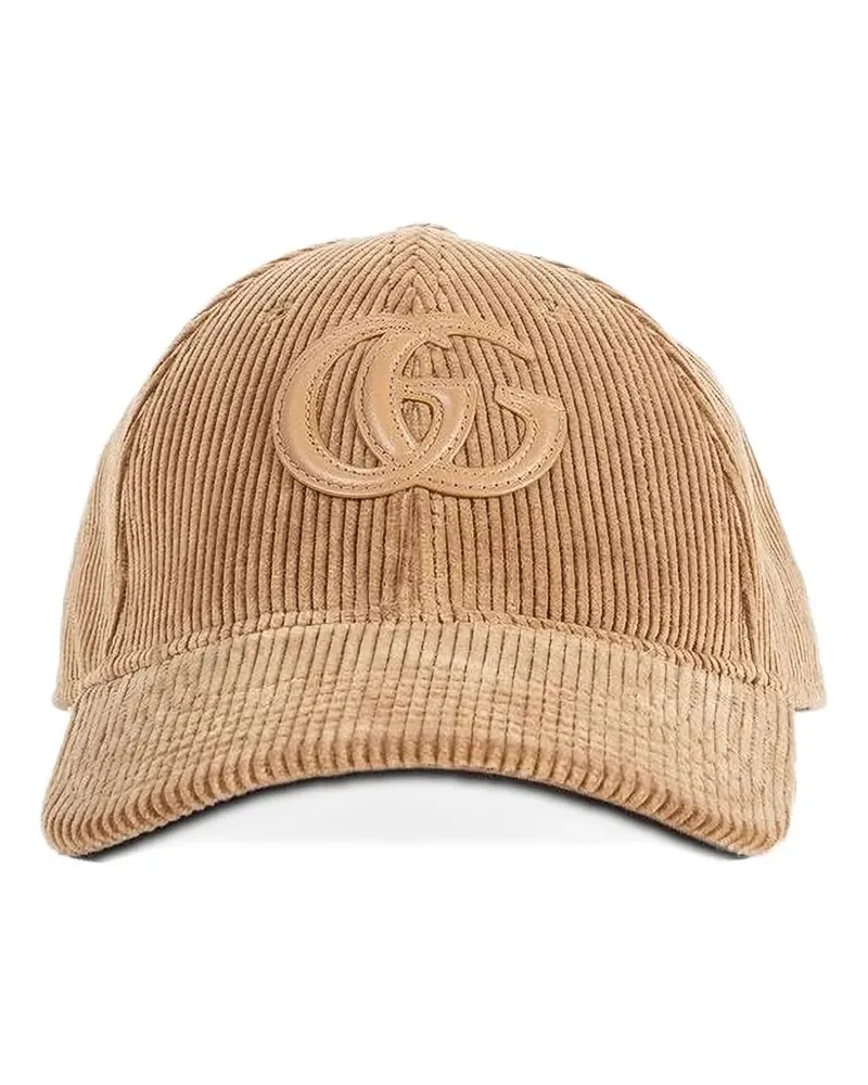 Gucci corduroy logo baseball hat - Nude Nude