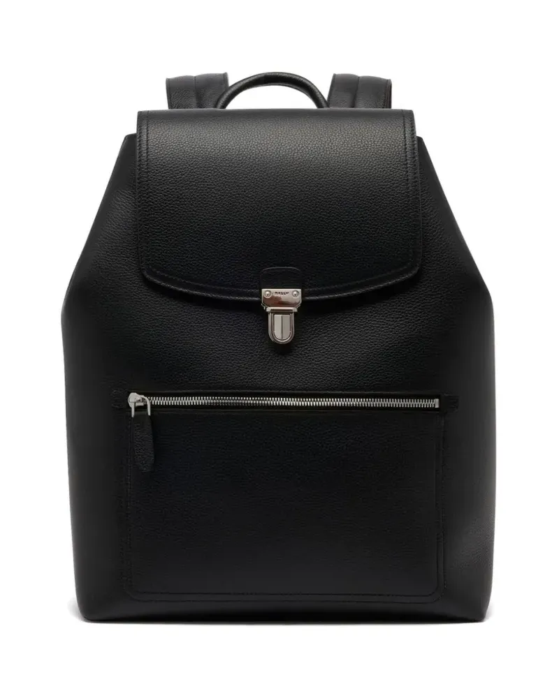 Bally Capitol grained backpack - Schwarz Schwarz