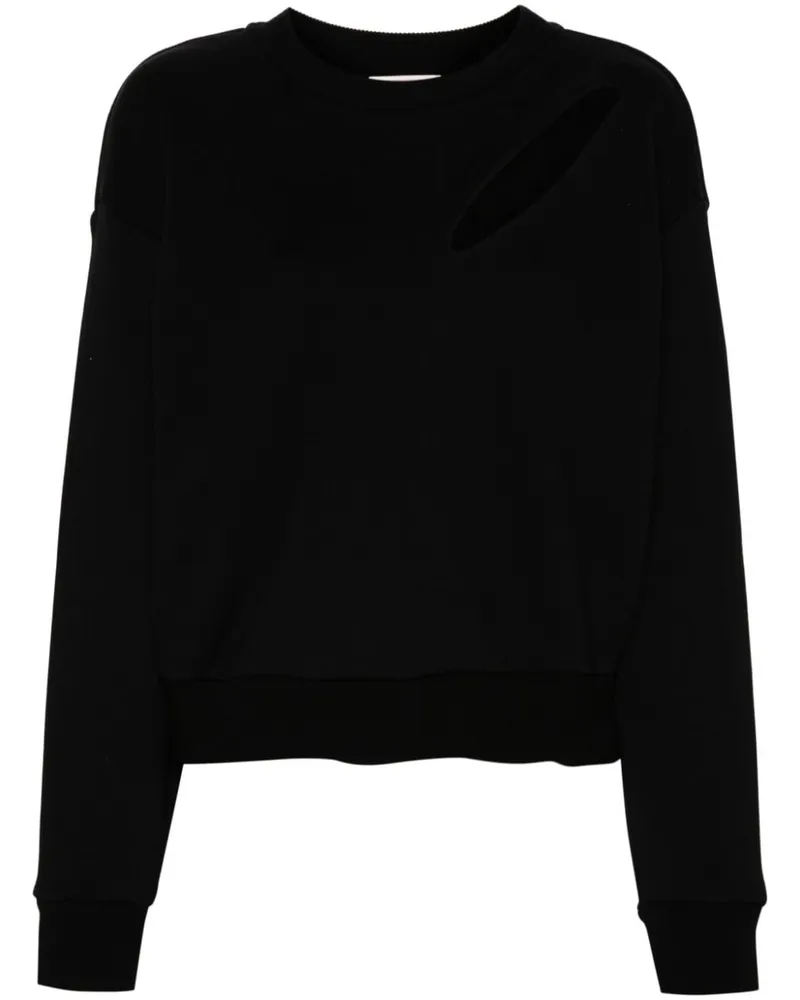 Alexander McQueen Sweatshirt mit Cut-Outs - Schwarz Schwarz