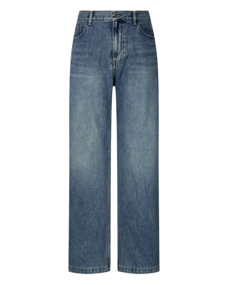 STUDIO TOMBOY Jeans mit Tragefalten - Blau Blau