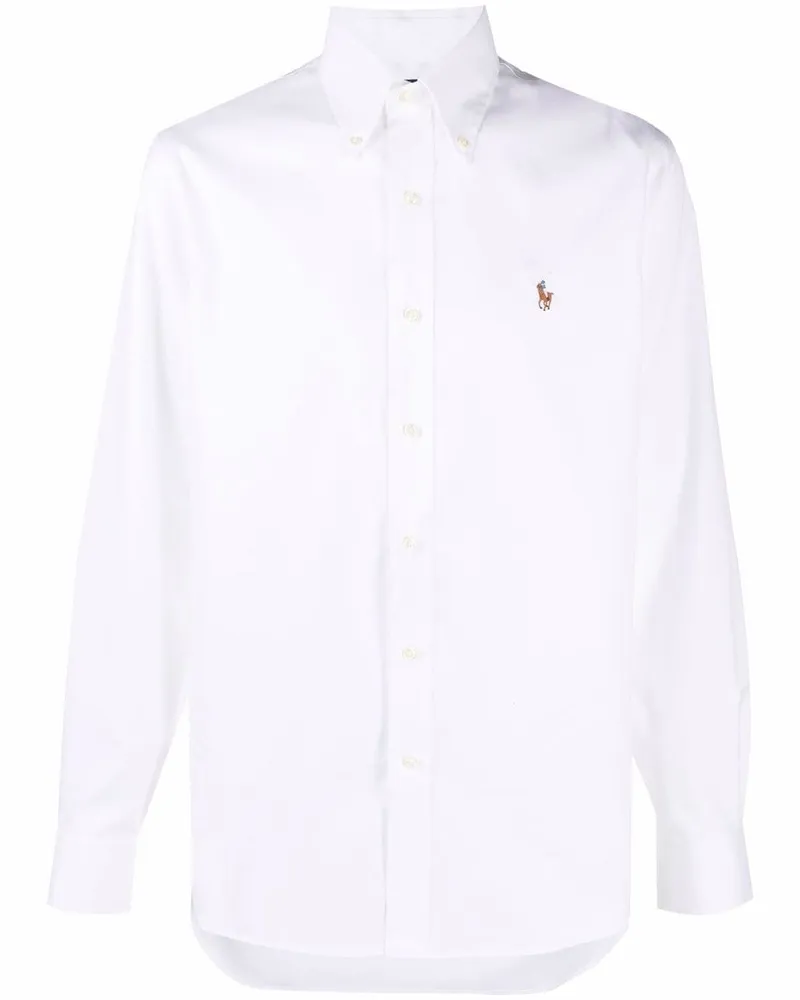 Ralph Lauren Oxford-Hemd mit Polo Pony - Weiß Weiß
