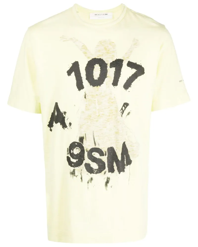 1017 ALYX 9SM T-Shirt mit Logo-Print - Gelb Gelb