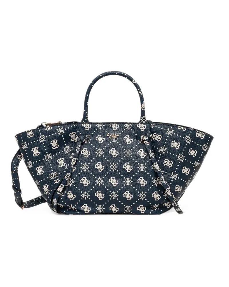 Guess Allegra monogram-print tote bag - Blau Blau