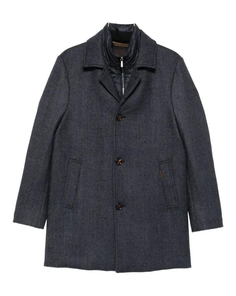 MOORER button-fastening coat - Blau Blau
