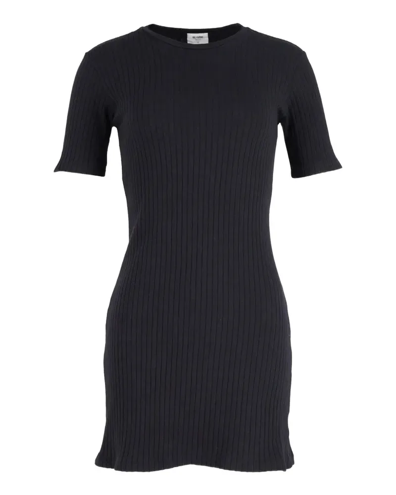RE/DONE ribbed-knit mini dress - Schwarz Schwarz