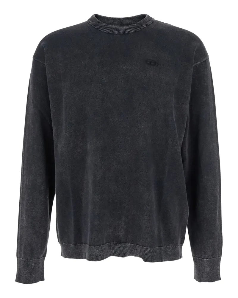 Diesel acid-wash crew-neck sweatshirt - Grau Grau