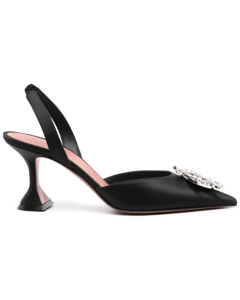 Amina Muaddi Begum 70' Slingback-Pumps - Schwarz Schwarz