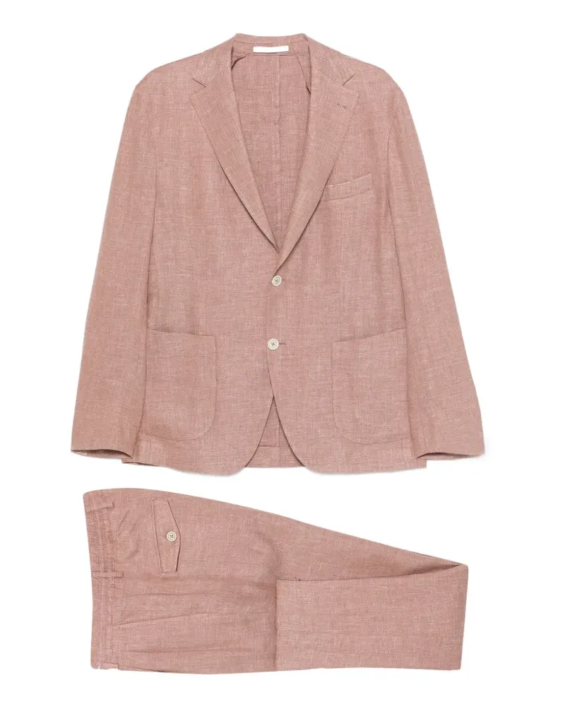 Eleventy Einreihiger Anzug - Rot Rot