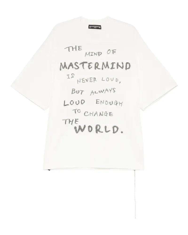 Mastermind World T-Shirt mit Totenkopf-Print - Weiß Weiß