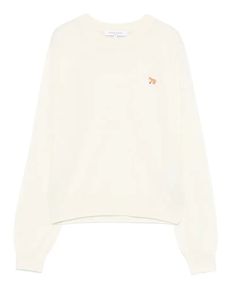 Kitsuné Pullover mit Fuchs-Stickerei - Nude Nude