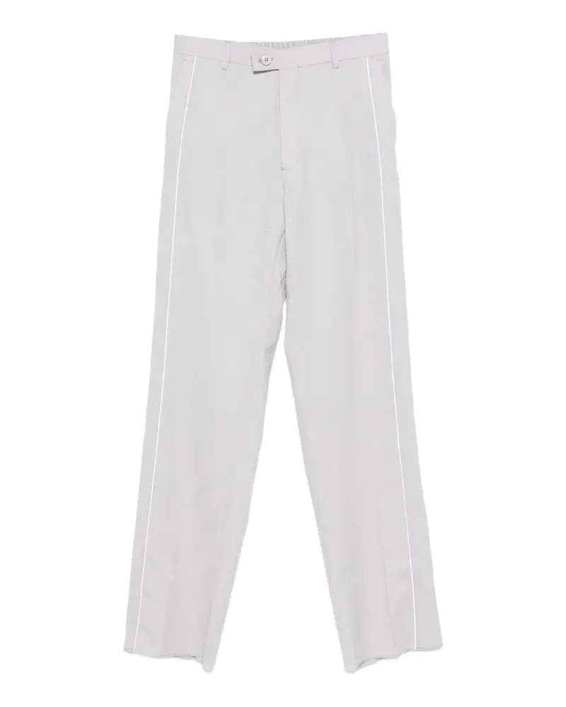 Martine Rose contrasting-border tailored trousers - Grau Grau