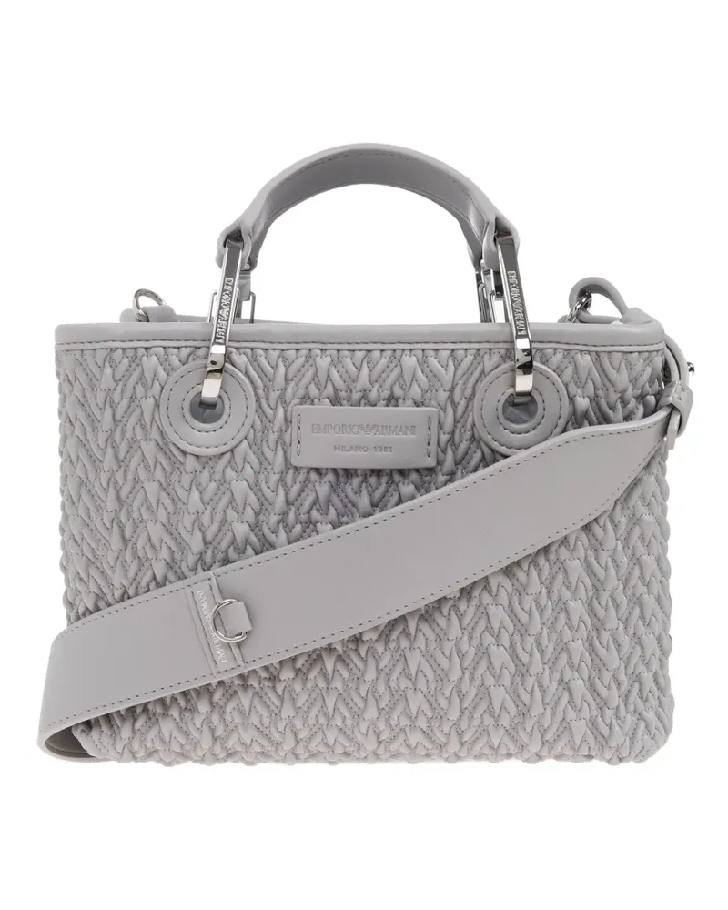 Emporio Armani Gesteppter Tote Bag - Grau Grau