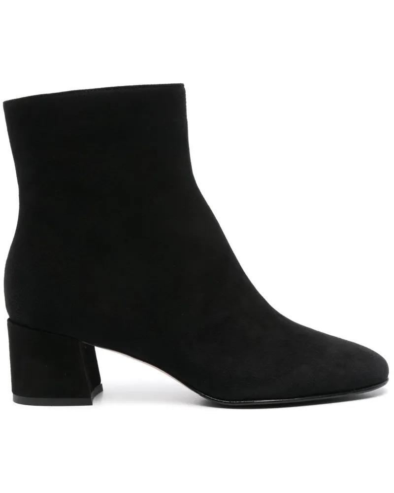 Le Silla Elsa Stiefeletten aus Wildleder 50mm - Schwarz Schwarz