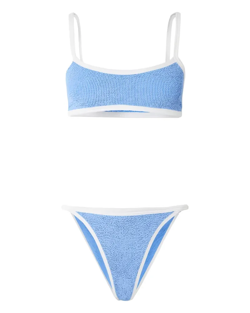 Hunza G Tyler contras-trim bikini - Blau Blau