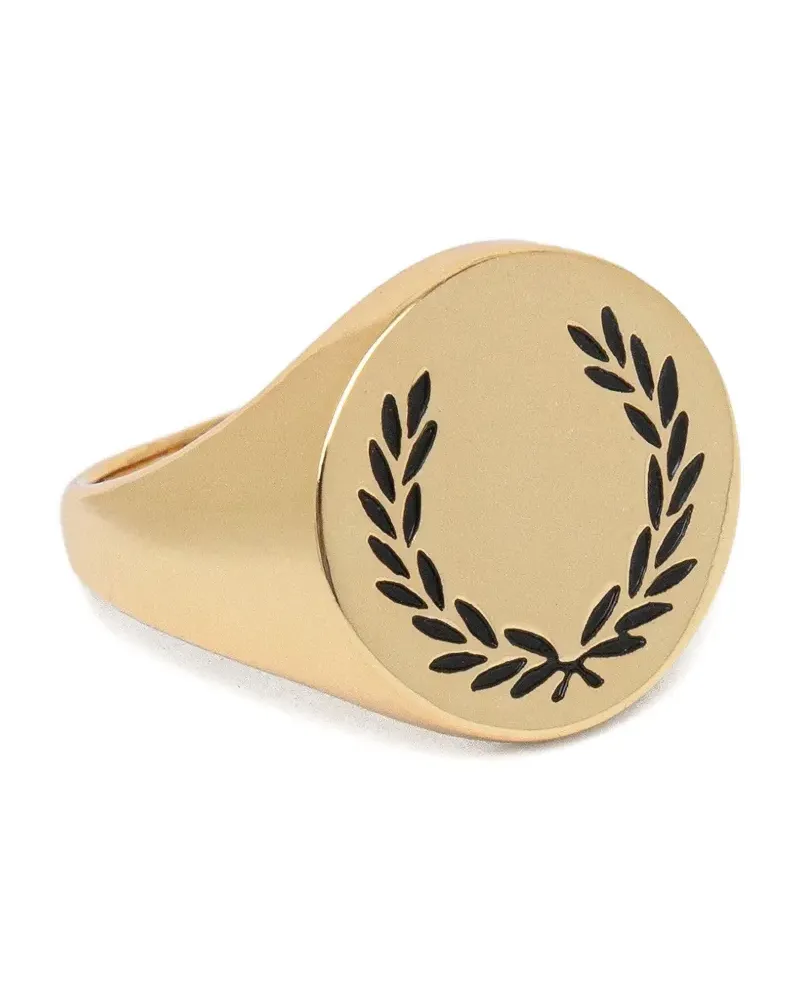 Fred Perry Laurel logo-embellishment ring - Gold Gold