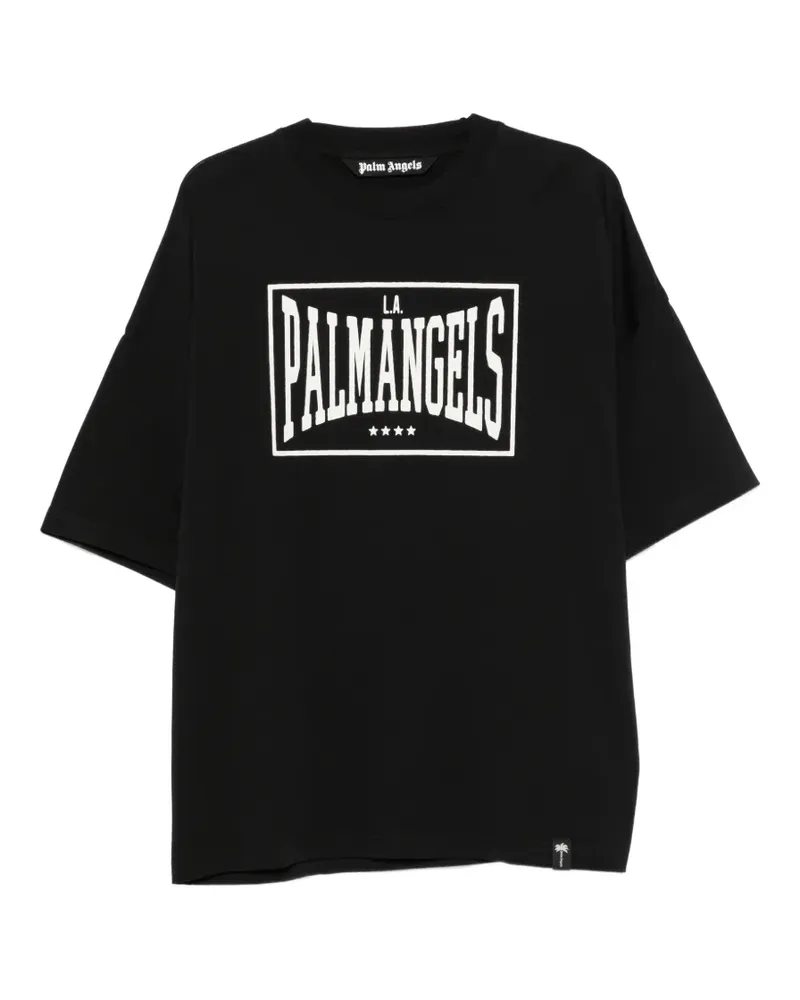 Palm Angels T-Shirt mit Vintage Box-Print - Schwarz Schwarz