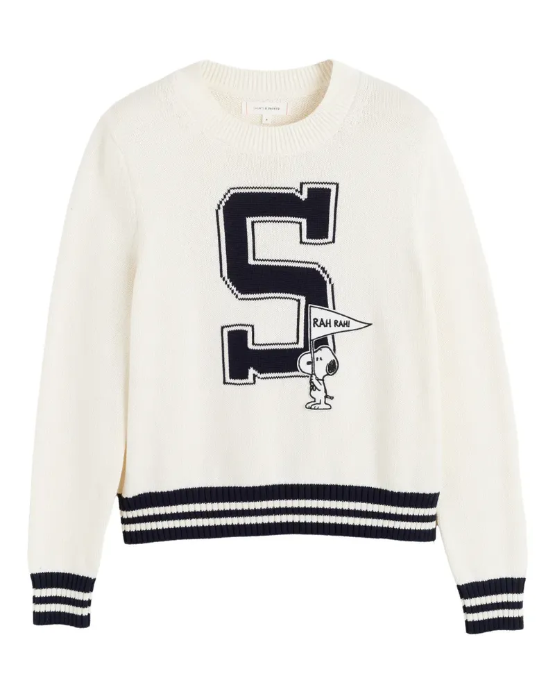 Chinti & Parker x Peanuts Snoopy Collegepullover - Nude Nude