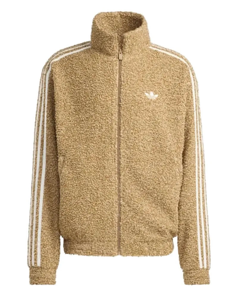 adidas Boucle Firebird zip-up sweatshirt - Nude Nude