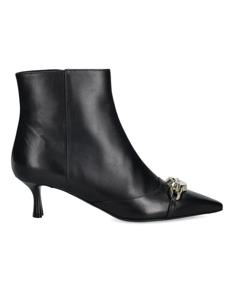 Baldinini chain-detail pointed ankle boots - Schwarz Schwarz